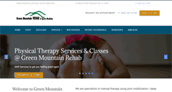 Desktop Screenshot of greenmtrehab.com